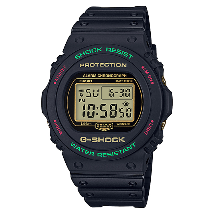 Titanium bezel voor G-Shock DW-5700 - yellowgold