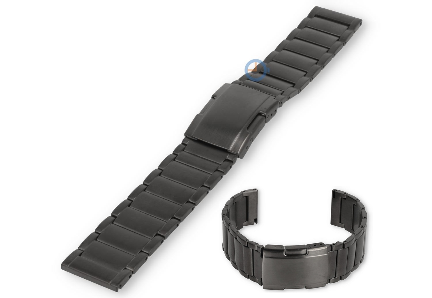 22mm titanium watch strap with Quick-Switch - gray