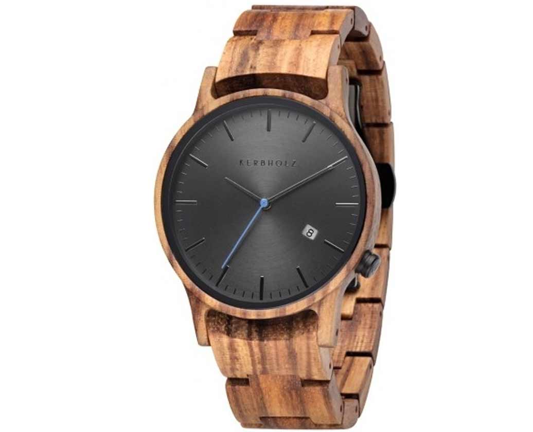 Kerbholz watchstrap Gustav Zebranowood