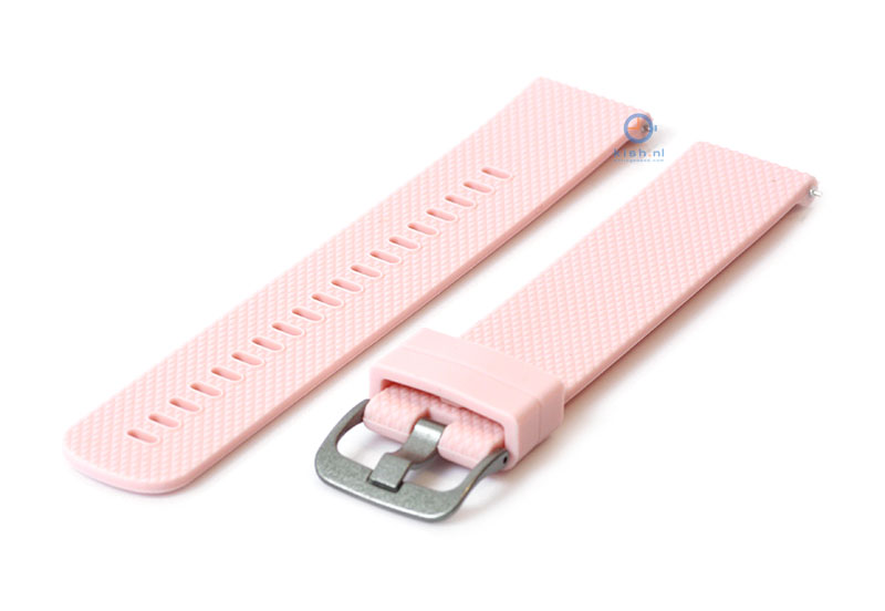 Watchstrap 20mm silicone baby pink