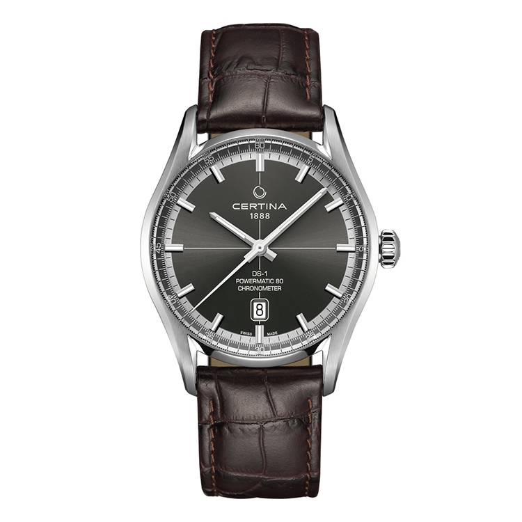Certina leather strap C0294081608100A 21/18mm without buckle (brown)