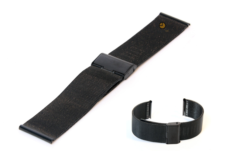 Mesh watchstrap 20mm black