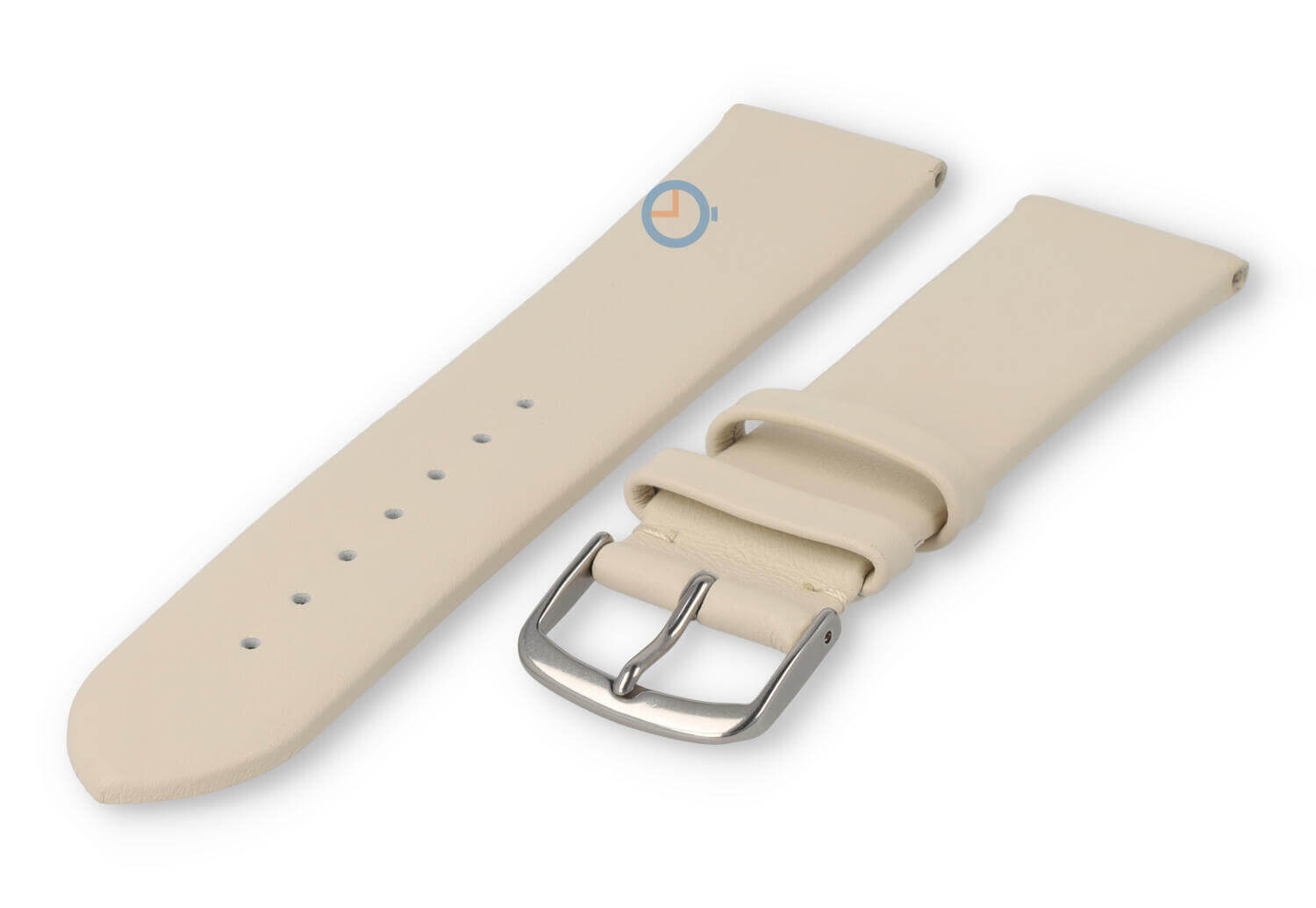 Seamless and smooth strap 20mm - cream-coloured