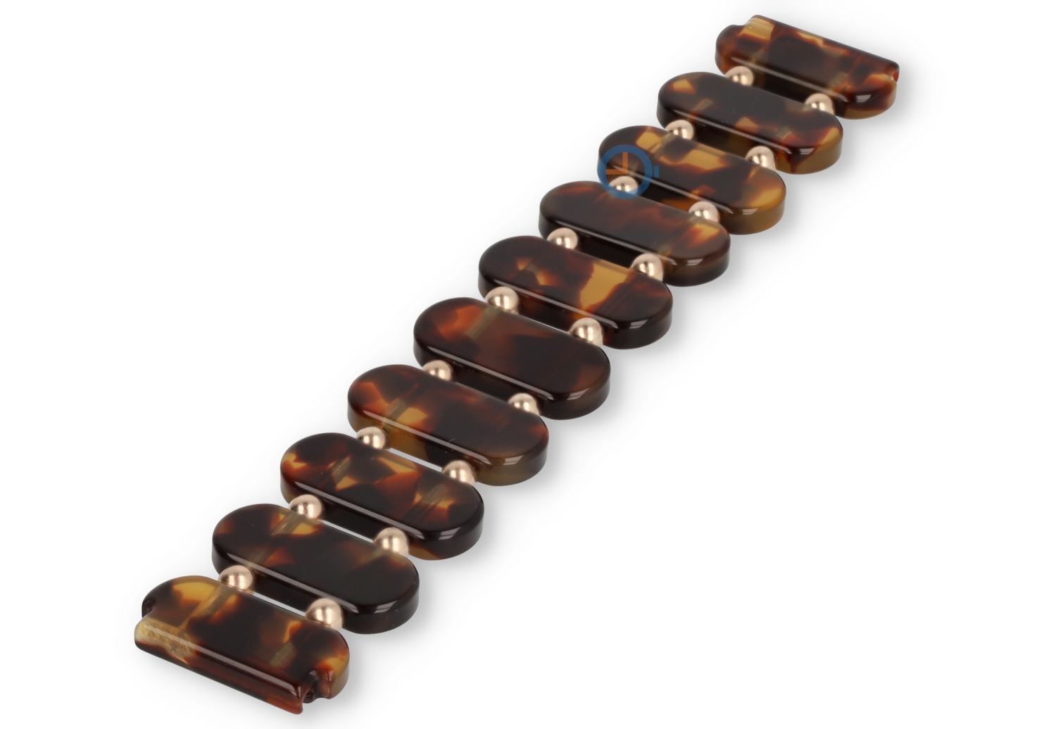 20mm beaded bracelet for watches - turtle gold