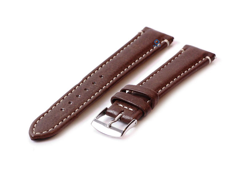 Watchstrap 18mm brown calf leather