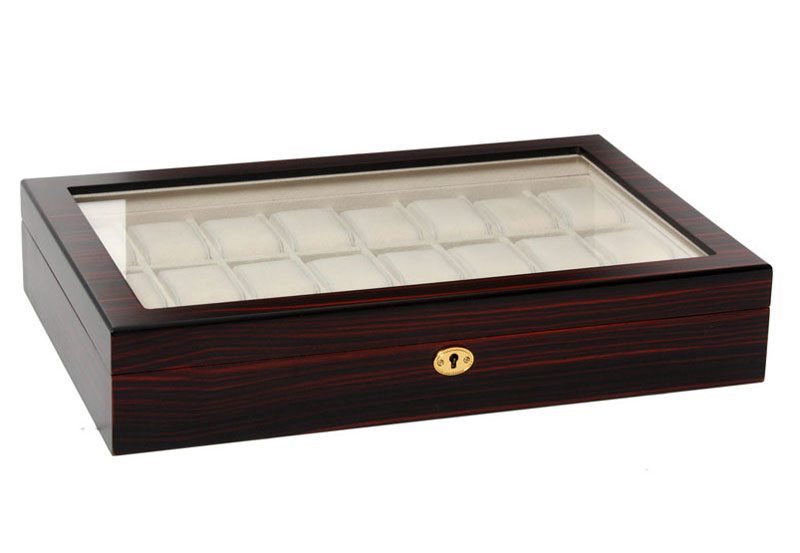 Watchbox bordeaux Mat 24 watches