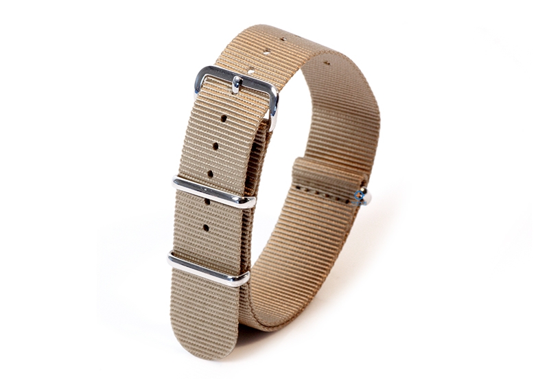 Watchstrap 18mm nylon beige