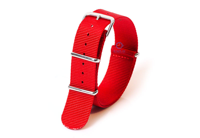 Watchstrap 20mm nylon red