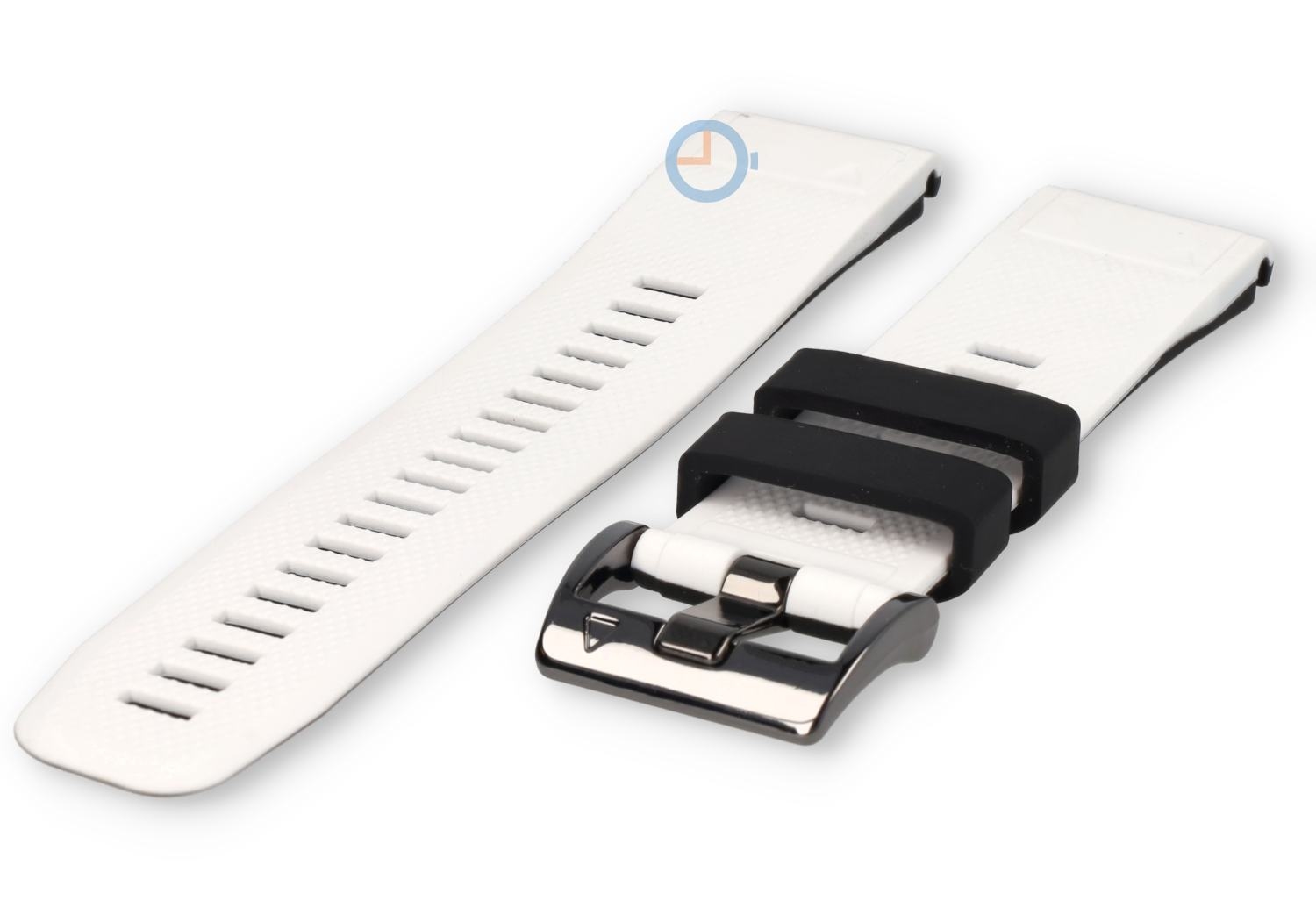 QuickFit 26 watch band Garmin Fenix 8 - 51mm - white/black
