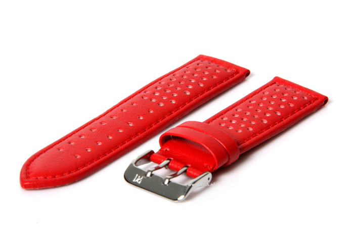 Watchstrap 22mm (waterproof) red