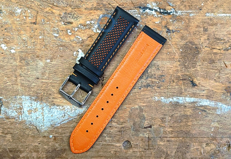hybrid bandje - zwart met oranje
