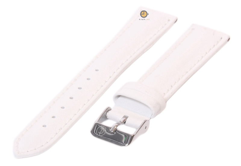 Watchstrap 18mm white calf leather