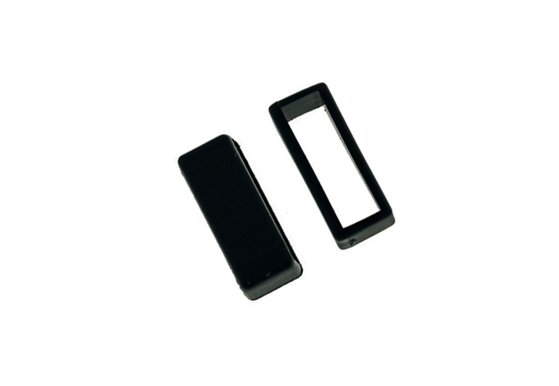 Watch band lug 20mm black rubber