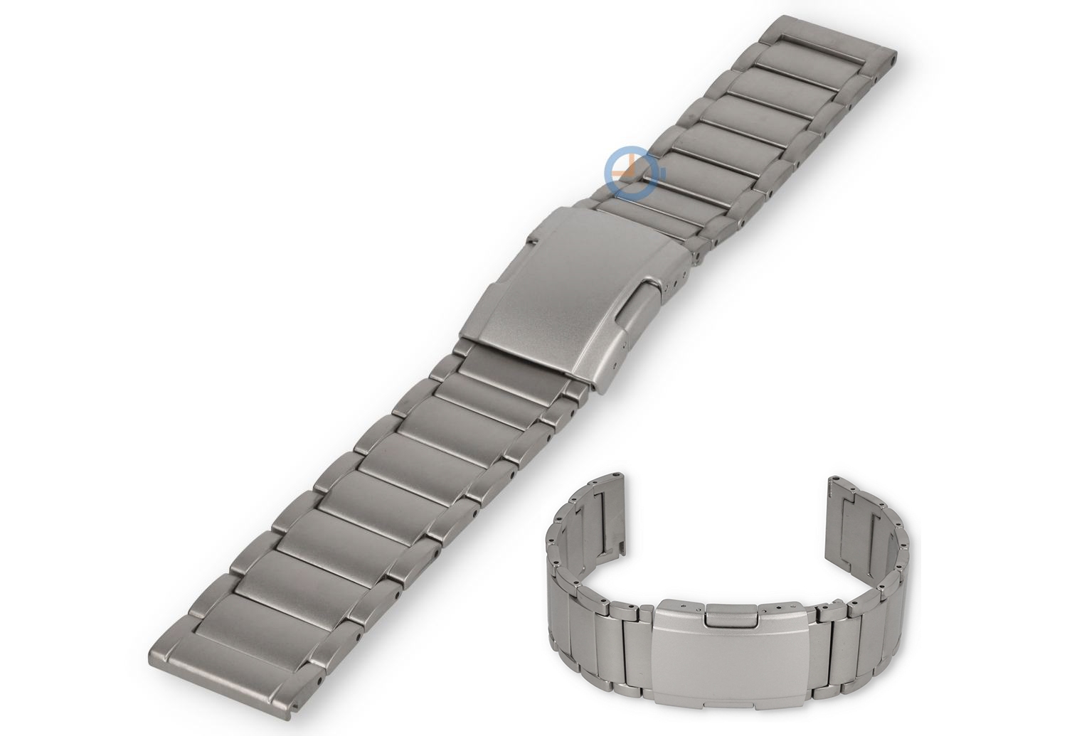 22mm titanium watch strap with Quick-Switch - platinum gray