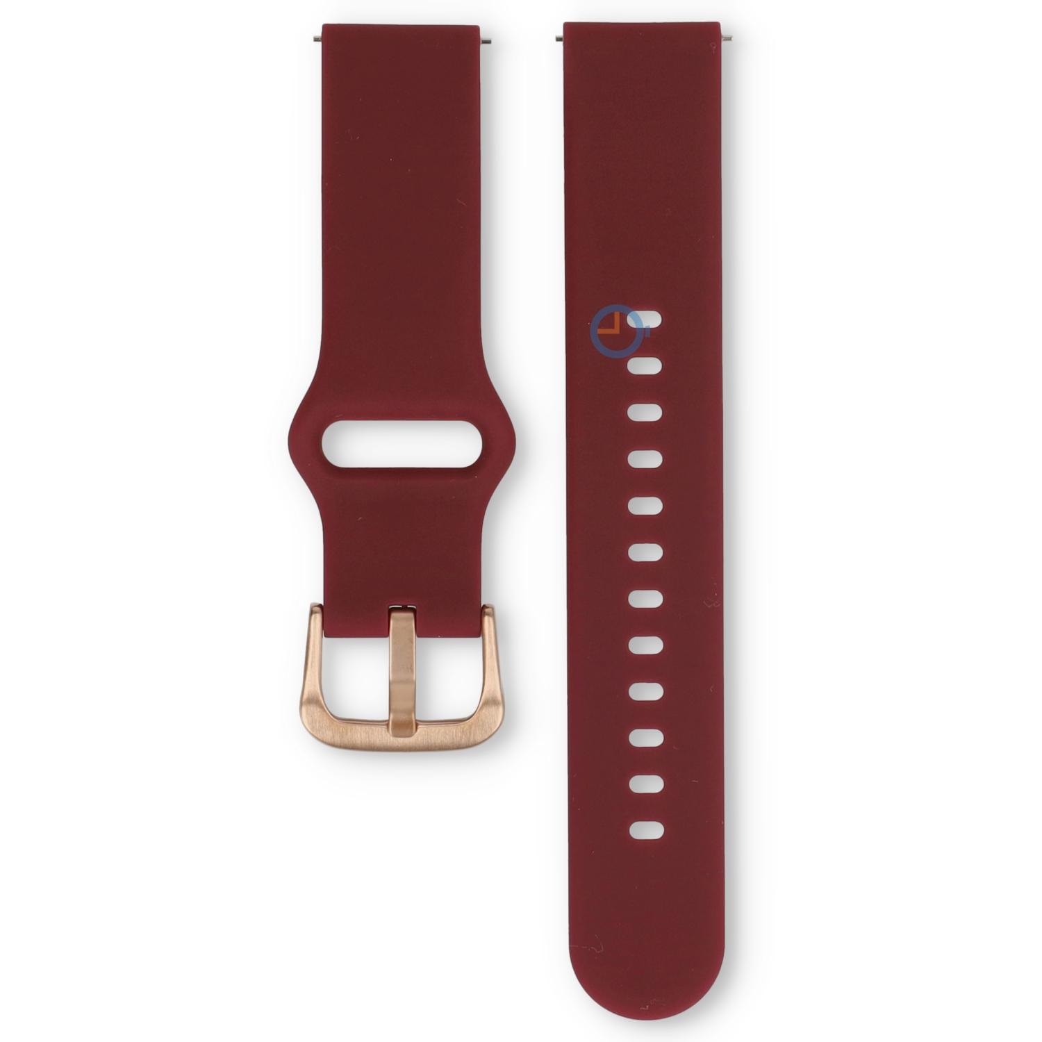 Ice Smart 18mm horlogebandje - Red /rosegold