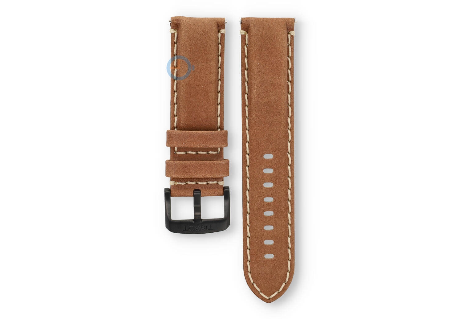 Tissot Official 22mm leather strap - brown