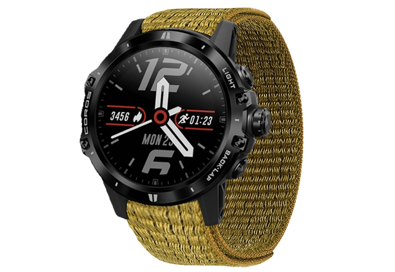 Nylon 26mm watch strap with velcro - Khakigreen