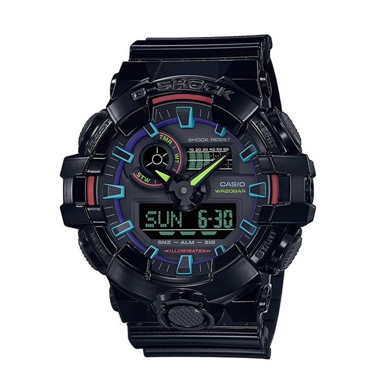 Watch strap G-Shock GA-700RGB-1A