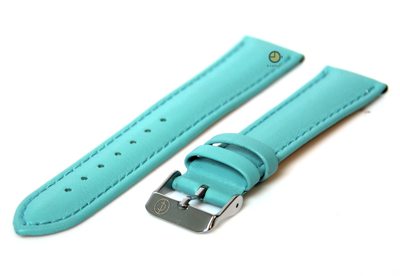 Watchstrap 20mm lightblue calf leather
