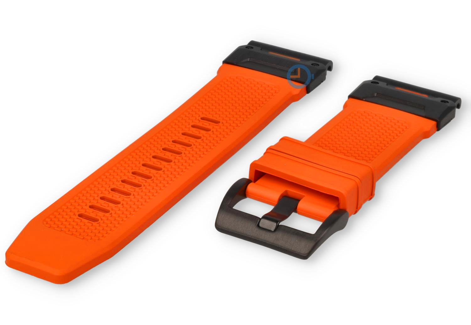 Garmin Fenix 6X band - FKM-rubber - bright orange