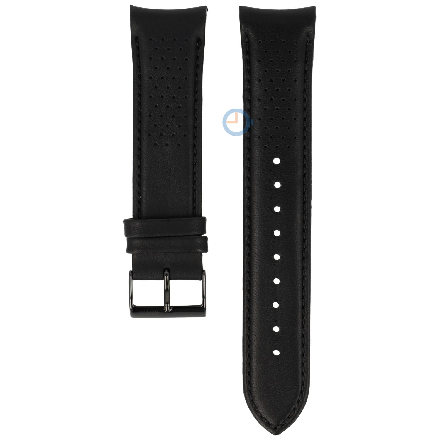 Hugo Boss 22mm perforated strap - black