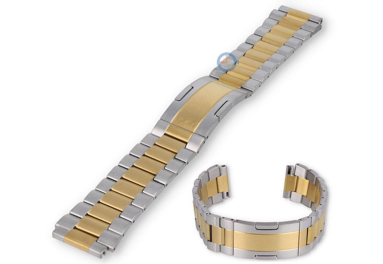 16mm Huawei Ultimate watch strap - silver/gold