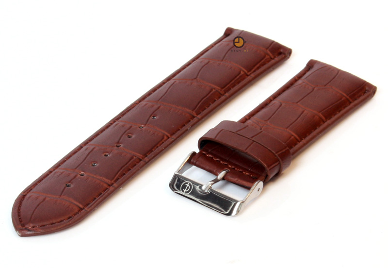Watchstrap leather brown  28mm