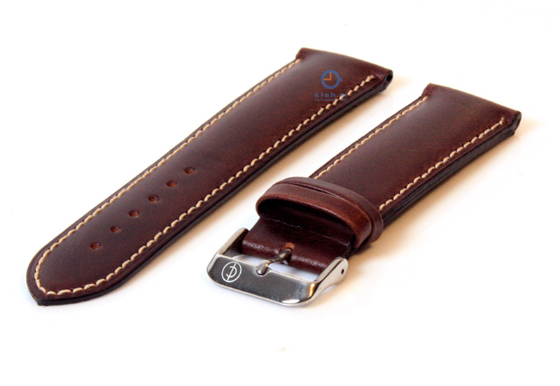 Watchstrap 22mm brown leather