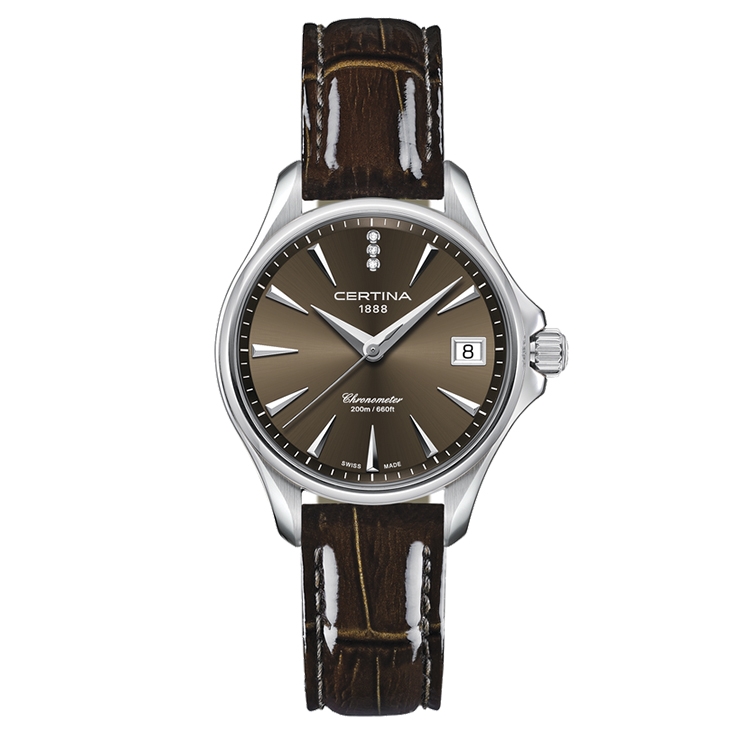 Certina leather strap C0320511629600A 15/14mm brown
