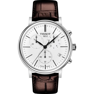 Tissot watch strap T1224171601100 brown leather