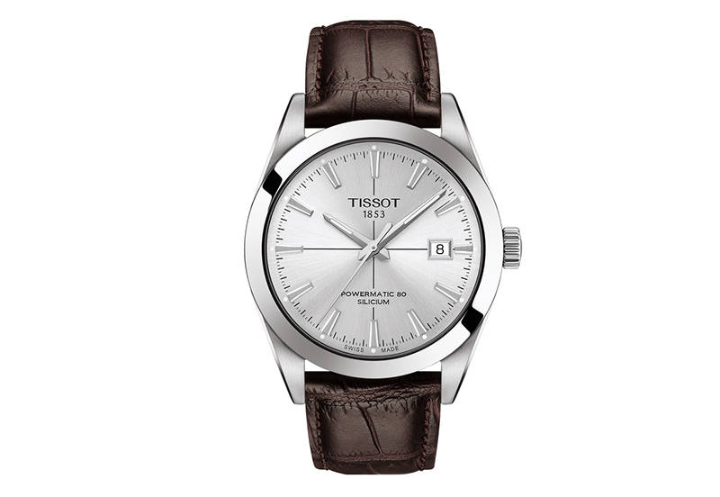 Tissot watch strap T1274071603101 brown leather