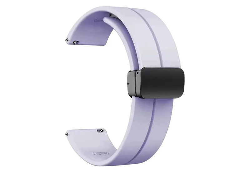 Durable silicone strap 18mm - lila