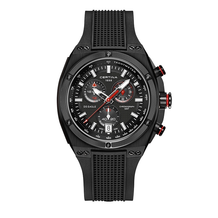 Certina bracelet C0237391705100A black rubber