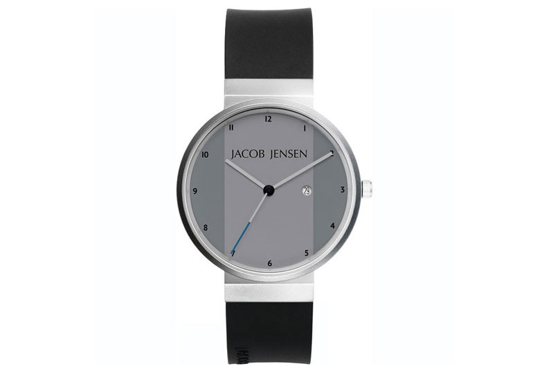 Universal Jacob Jensen strap 17mm - Black Resin