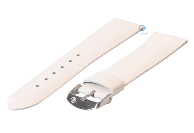 Watchstrap 20mm white leather