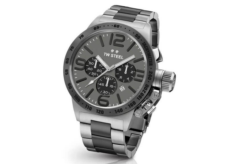 TW Steel Canteen CB204 watch strap black - 24mm