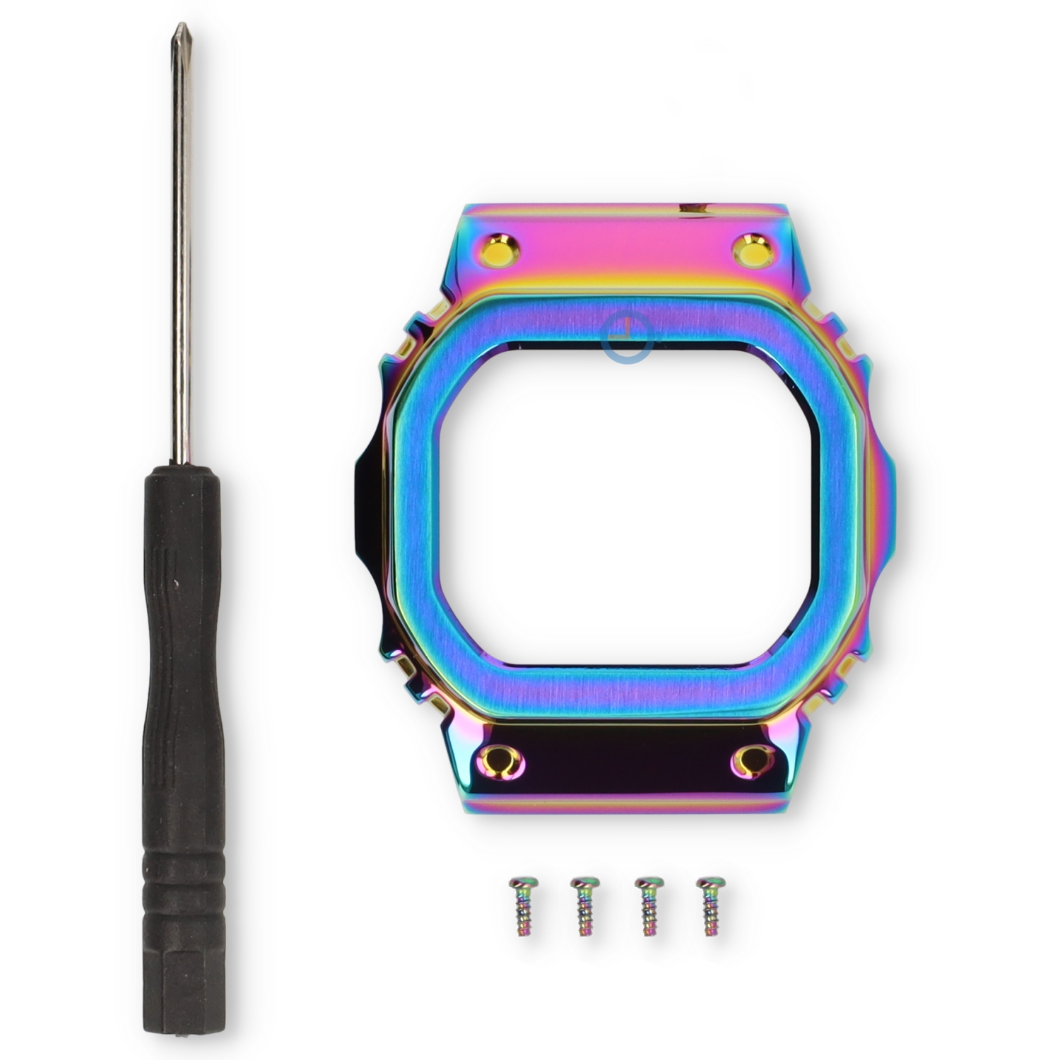 Titanium cover kit for G-Shock GW-B5600 - rainbow-oil