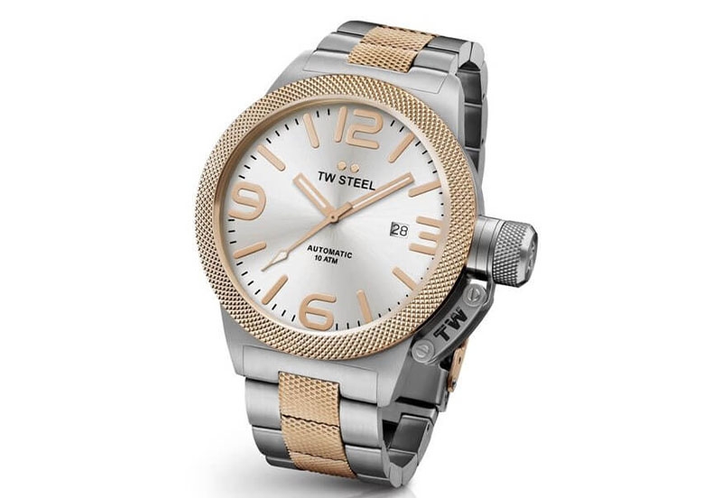 TW Steel Canteen CB126 watch strap silver - 24mm