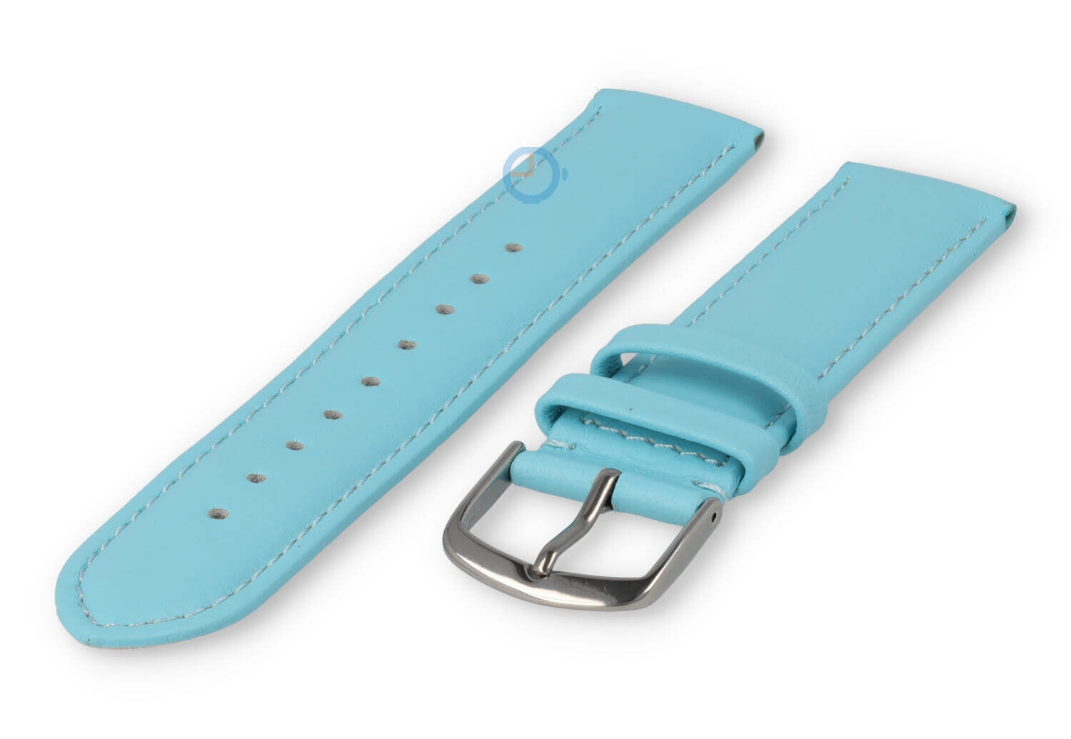 18mm watch strap smooth leather - laguna