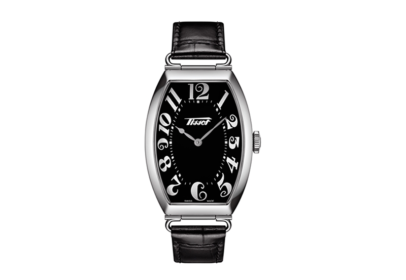 Tissot watch strap T1285091605200 black leather