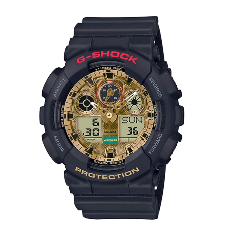Watch strap G-Shock GA-100TMN-1A