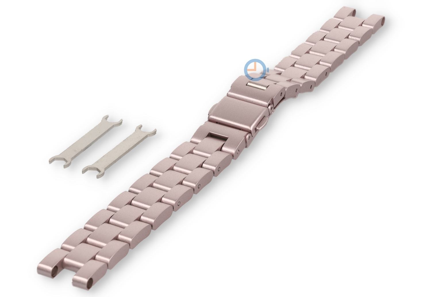 Alternative strap for Garmin Lily - pink steel - 14mm