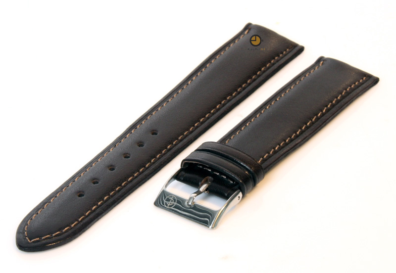 XXL Watchstrap 20mm classic darkbrown leather