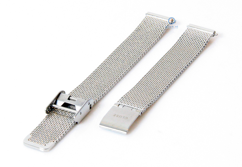 Cluse watchstrap La Vedette mesh silver CLS501