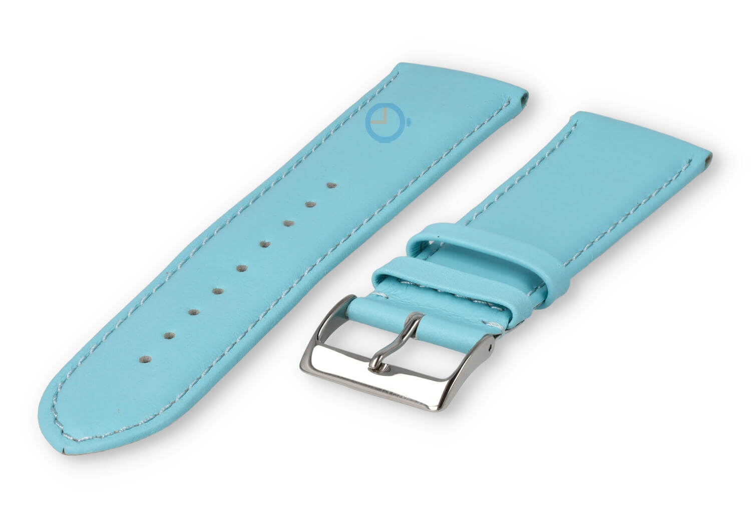 24mm watch strap smooth leather - laguna