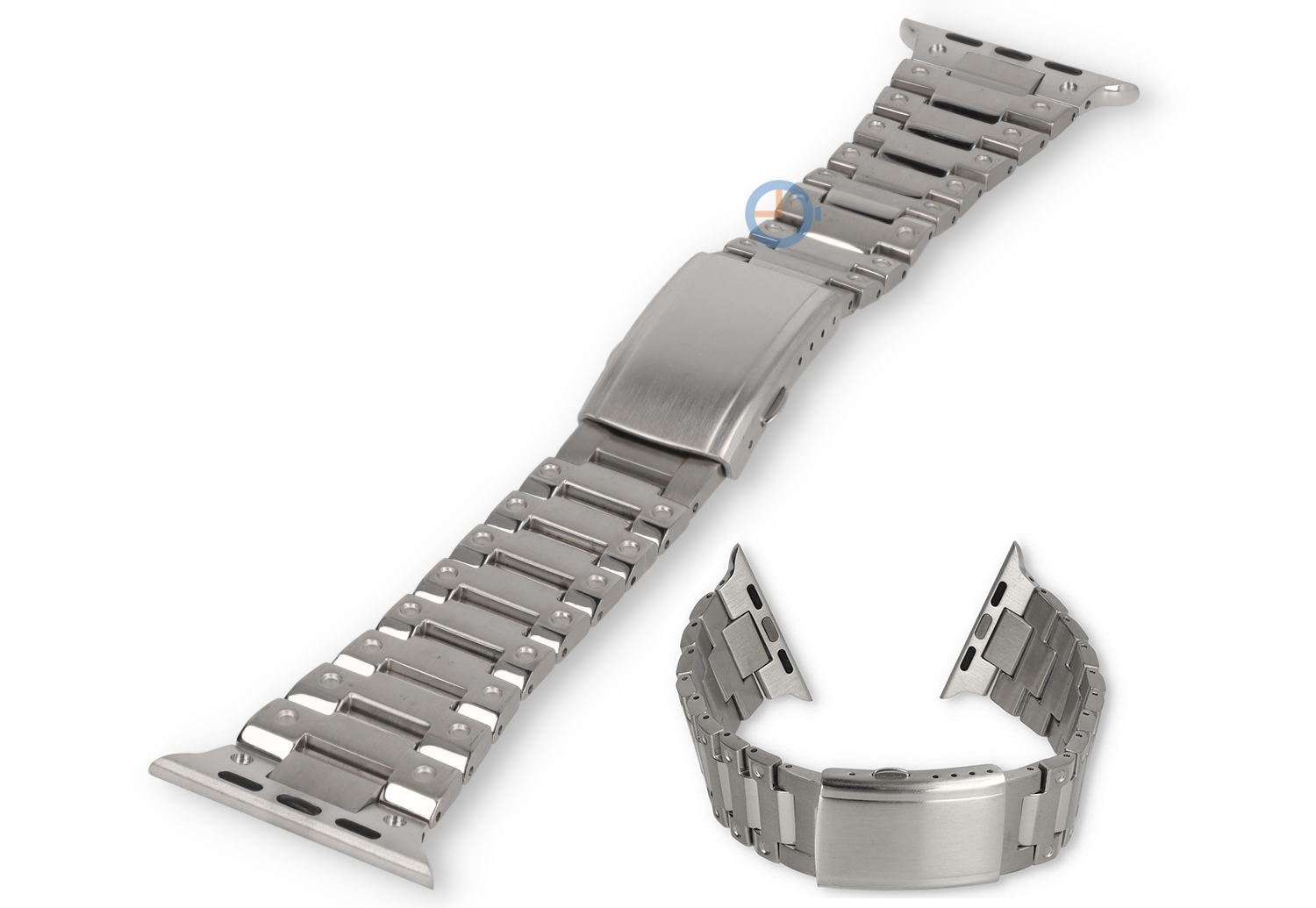 G-Shock style strap Apple Watch 45 - titanium silver
