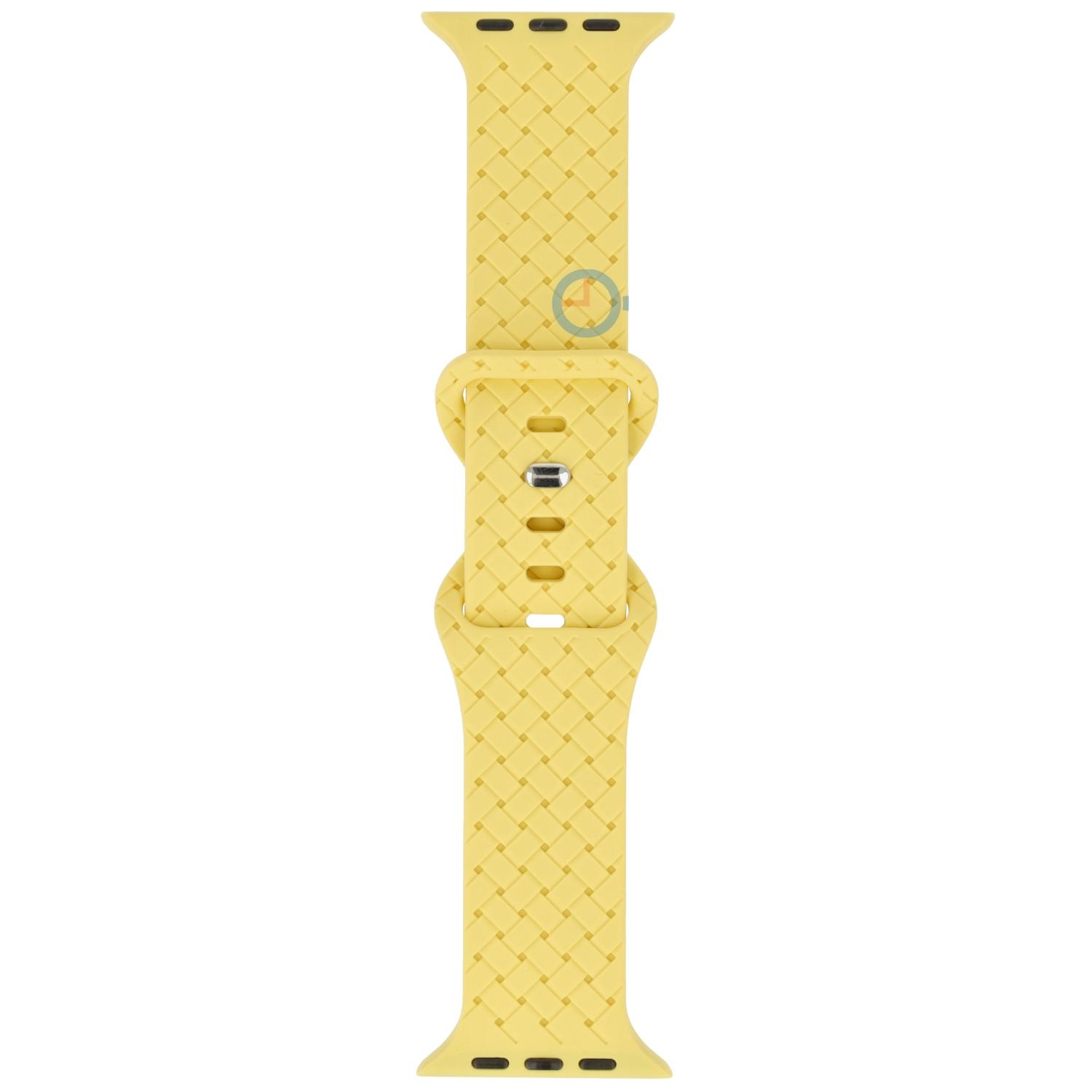 Silicon braided strap - Apple Watch 45mm - Yellow