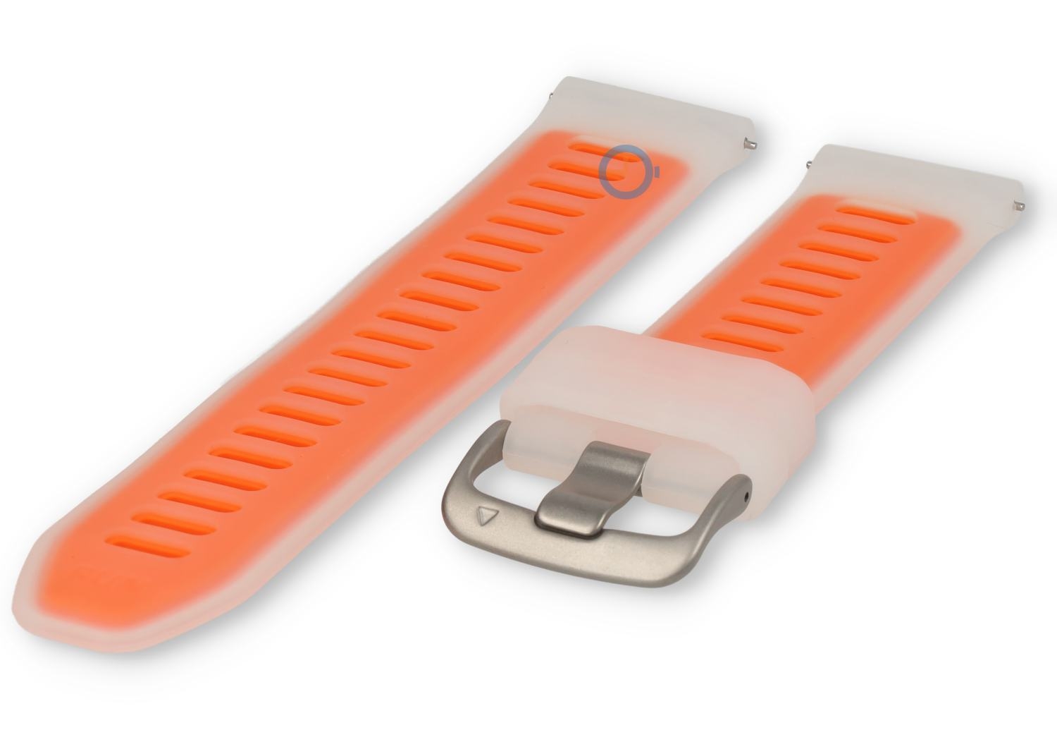 22mm watch strap OPPO watch X2 - transparant/orange