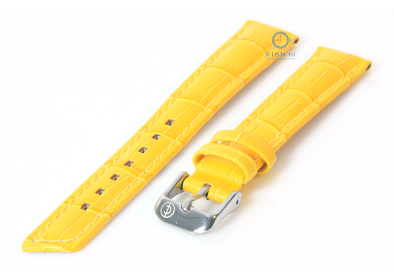 Watchstrap 16mm yellow leather