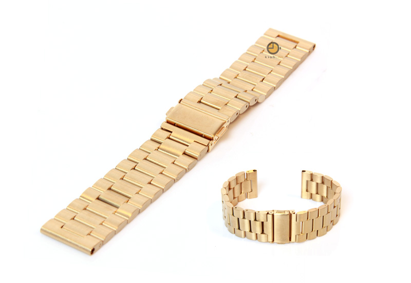 Watchstrap 24mm stainless steel gold